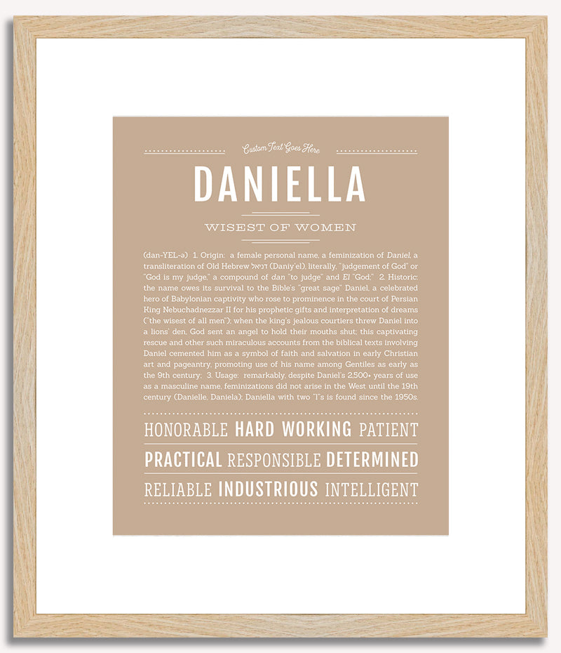 Daniella | Name Art Print