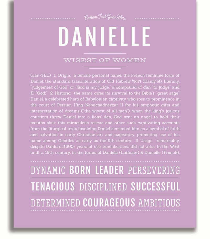 Danielle | Name Art Print - Personalized Custom Gifts – Name Stories