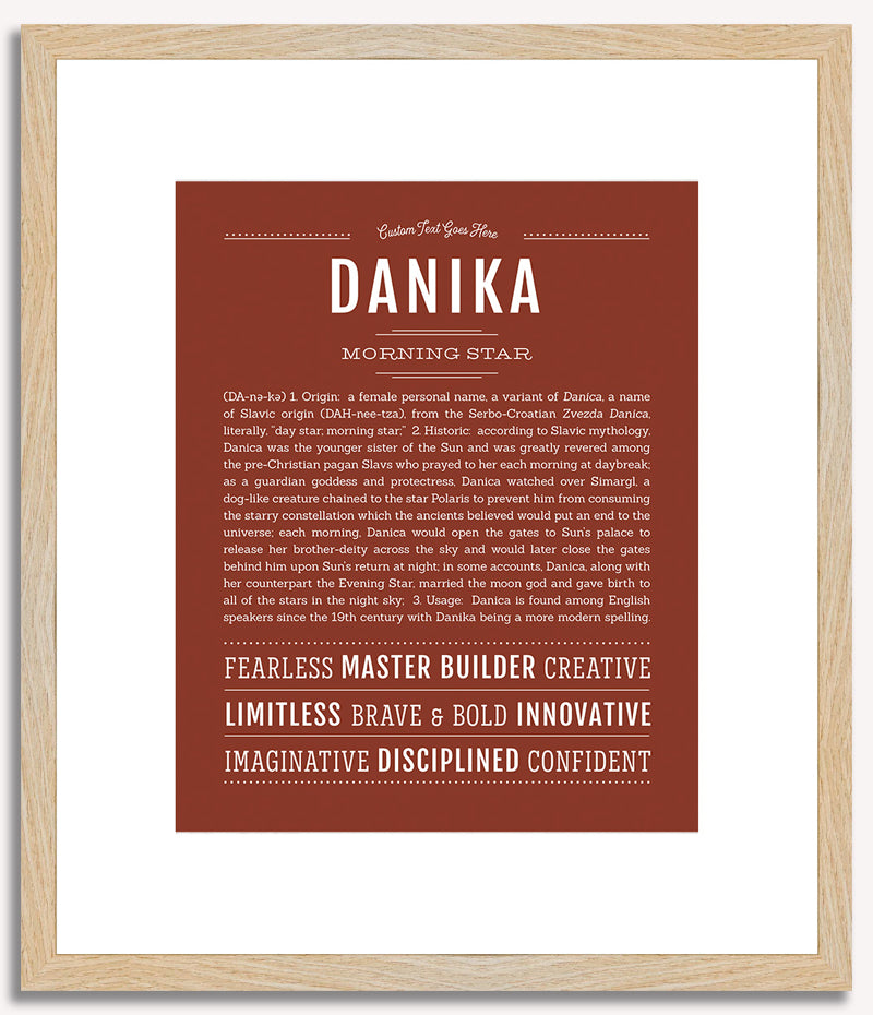 Danika | Name Art Print