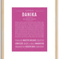 Danika | Name Art Print