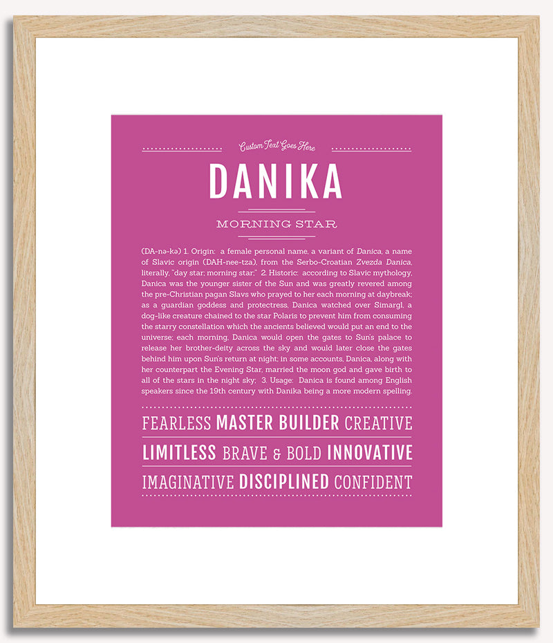 Danika | Name Art Print