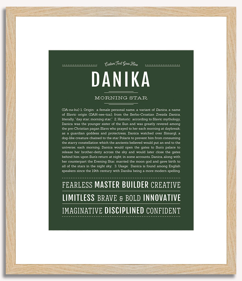 Danika | Name Art Print