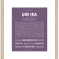 Danika | Name Art Print