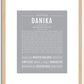 Danika | Name Art Print