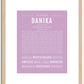 Danika | Name Art Print