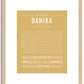 Danika | Name Art Print