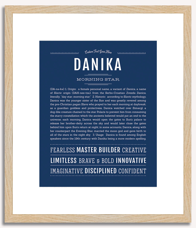 Danika | Name Art Print