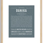 Danika | Name Art Print