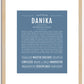 Danika | Name Art Print