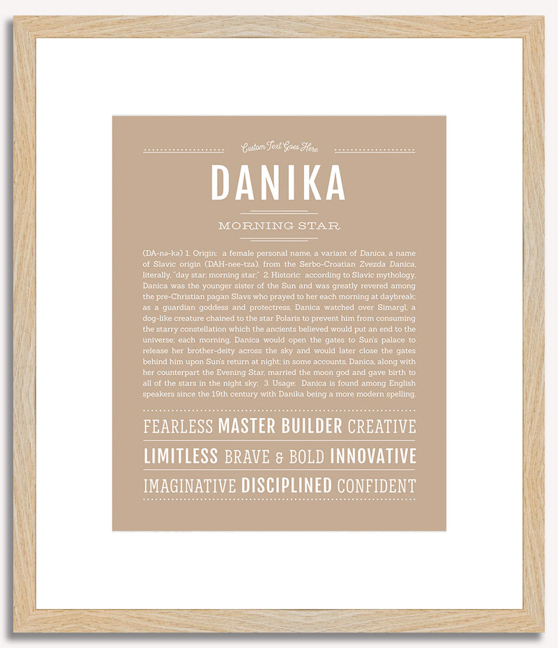 Danika | Name Art Print