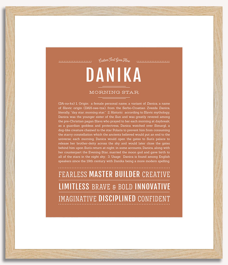 Danika | Name Art Print