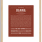 Danna | Name Art Print