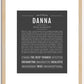 Danna | Name Art Print