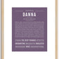 Danna | Name Art Print