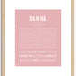 Danna | Name Art Print