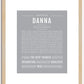 Danna | Name Art Print