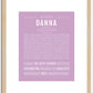 Danna | Name Art Print