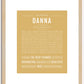 Danna | Name Art Print