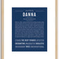 Danna | Name Art Print