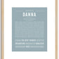 Danna | Name Art Print