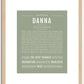 Danna | Name Art Print