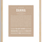 Danna | Name Art Print