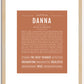 Danna | Name Art Print