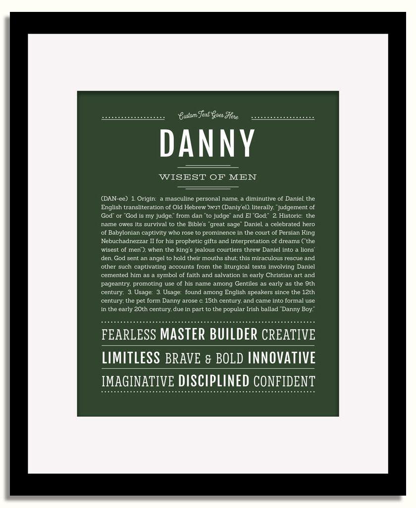 Frame Options | Deep Forest | Black Frame, Matted