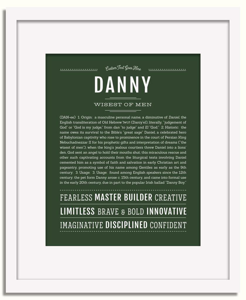 Frame Options | Deep Forest | White Frame, Matted