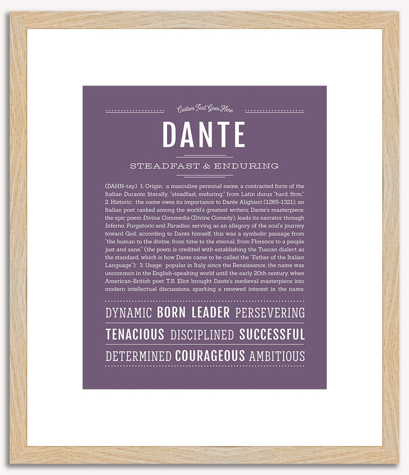 Dante | Name Art Print