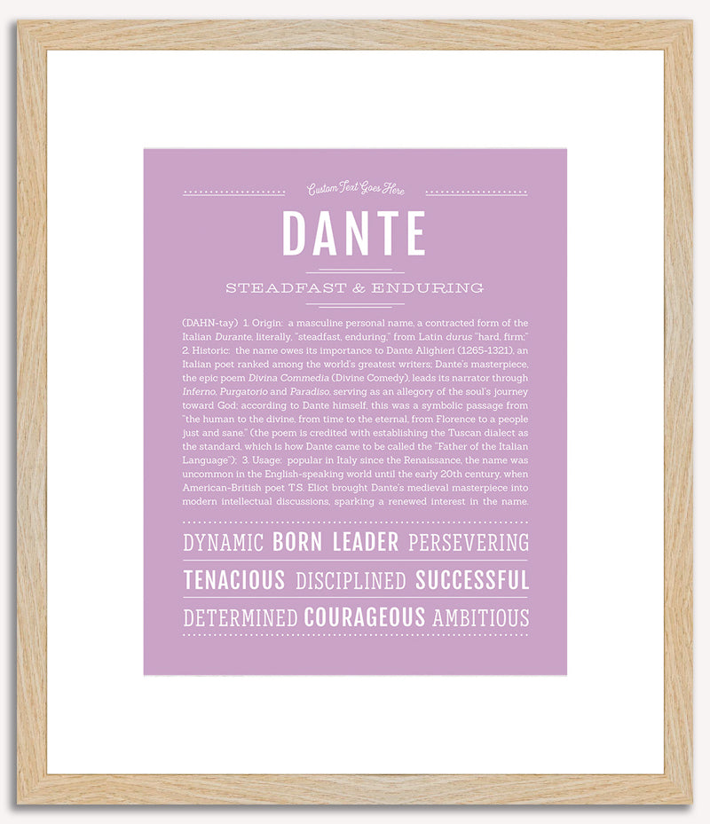 Dante | Name Art Print