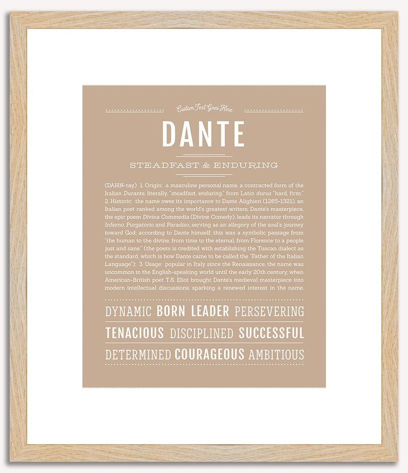 Dante | Name Art Print