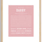 Darby | Name Art Print