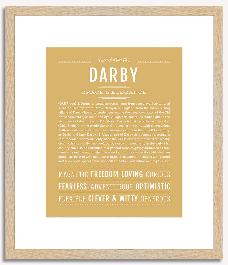 Darby | Name Art Print