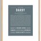 Darby | Name Art Print