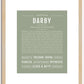 Darby | Name Art Print