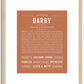 Darby | Name Art Print