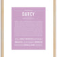 Darcy | Name Art Print