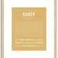 Darcy | Name Art Print