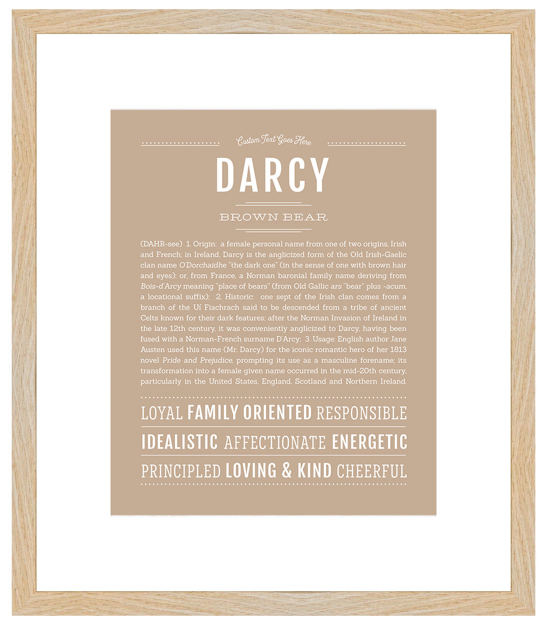 Darcy | Name Art Print