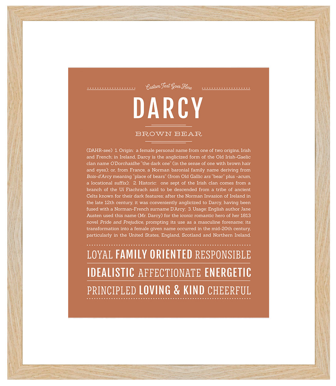 Darcy | Name Art Print