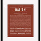 Darian | Name Art Print