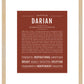 Darian | Name Art Print