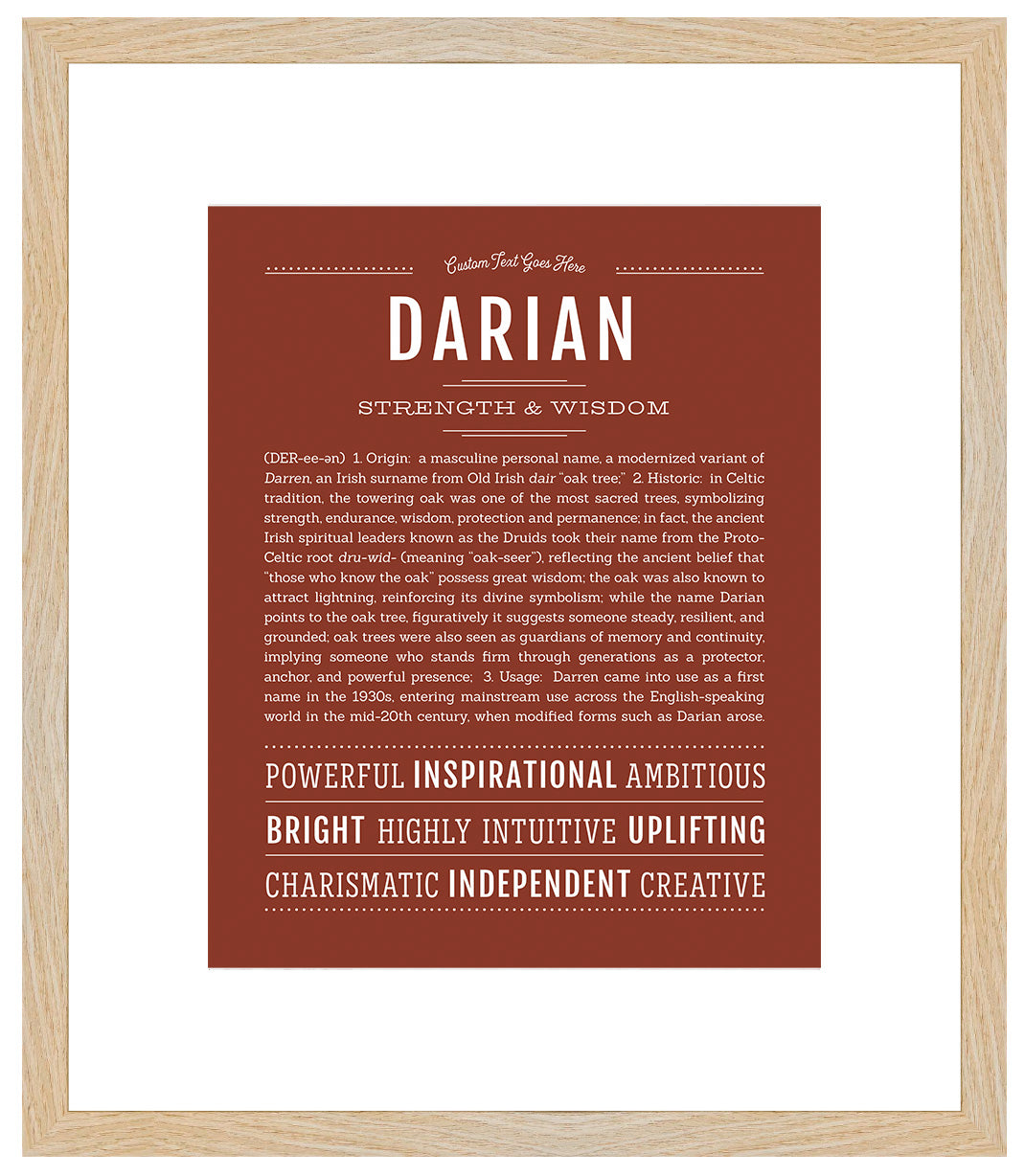 Darian | Name Art Print