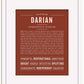 Darian | Name Art Print