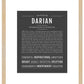 Darian | Name Art Print