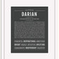 Darian | Name Art Print
