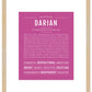 Darian | Name Art Print