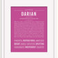 Darian | Name Art Print