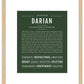 Darian | Name Art Print